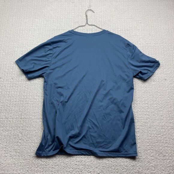 Peanuts Snoopy "Chillin" Graphic Sports Performance Gym T-Shirt Blue Men Sz M - Picture 13 of 16